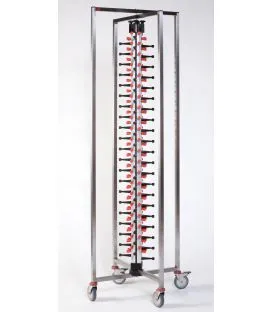 Chariot porte-assiettes garnies inox 84 assiettes maximum Platemate