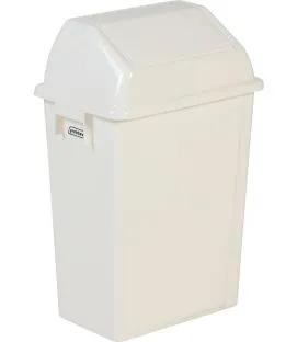 Collecteur mural avec couvercle basculant plastique 20 L blanc Probbax