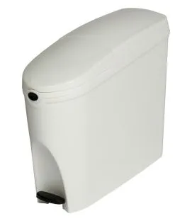 Collecteur à pédale hygiène féminine plastique 20 L blanc Probbax
