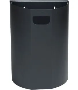 Collecteur mural demi-lune acier 40 L gris anthracite Probbax