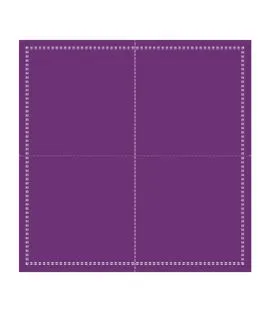 Serviette cocktail carré violet coton 20x20 cm Cosy Pro.mundi (1000 pièces)