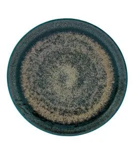 Assiette coupe plate rond vert grès émaillé Ø 27 cm Palazzo Medard De Noblat