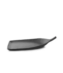 Palette porcelaine culinaire Noir brut 36x21x8,5 cm Yli Revol
