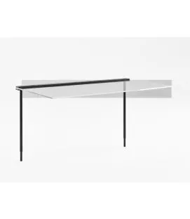 Pare haleine métal noir 60,5x36,5x33,5 cm Valo Aps