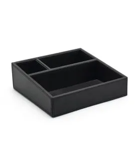 Porte accessoires noir 21x21x8 cm London Foh