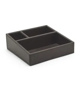 Porte accessoires marron 21x21x8 cm London Foh