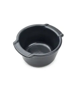 Plat à four rond noir porcelaine Ø 11 cm Appolia Peugeot Saveurs