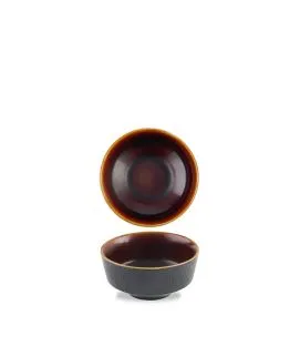 Bol à soupe rond Tokyo Black porcelaine vitrifiée Ø 13 cm Kochi Churchill