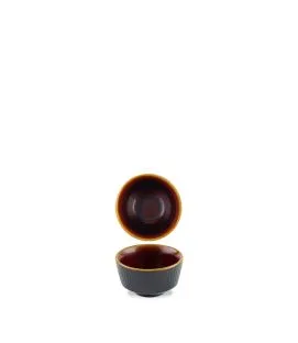 Pot à sauce rond Tokyo Black porcelaine vitrifiée Ø 6,9 cm Kochi Churchill