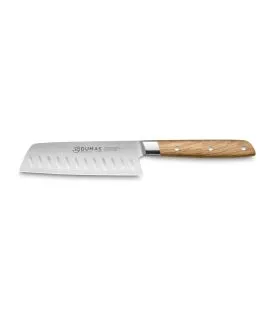 Couteau santoku 14 cm inox bois unie Signature Chene Vert 32 Dumas
