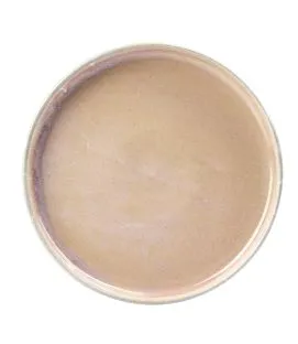 Assiette coupe plate rond rose porcelaine vitrifiée Ø 21 cm Rosy Astera