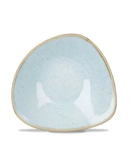 Saladier triangulaire duck egg porcelaine vitrifiée 18,5 cm Stonecast Churchill
