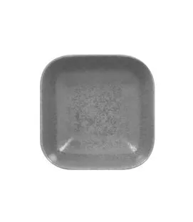 Ravier carré gris porcelaine vitrifiée 11 cm Shale Rak
