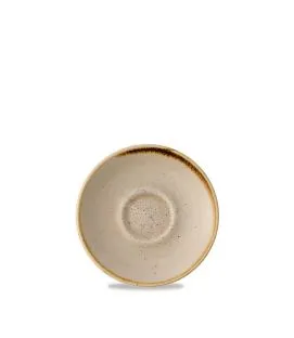 Sous-tasse à expresso Nutmeg Cream porcelaine vitrifiée Ø 11 cm Stonecast Nutmeg Churchill