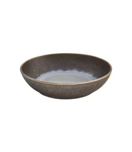 Assiette coupe creuse rond bleu glacier grès émaillé Ø 17 cm Snow Pro.mundi