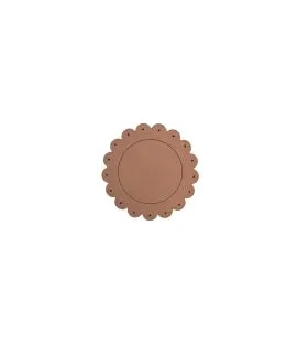 Sous verre nude PVC Ø 12 cm Flower Sonolys