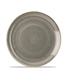 Assiette plate rond peppercorn porcelaine vitrifiée Ø 26 cm Stonecast Grey Churchill