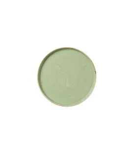 Assiette à bord droit rond Sage Green porcelaine vitrifiée Ø 26 cm Stonecast Sage Churchill