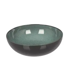 Bowl rond vert de gris porcelaine vitrifiée Ø 21 cm Javeil Velvet Astera