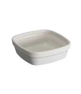 Ravier carré carré blanc fibre végétale 11 cm Lilitouch Saint Romain