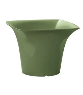 Saladier bol "gandot" vert fibre végétale 10 cm Liliroc Saint Romain