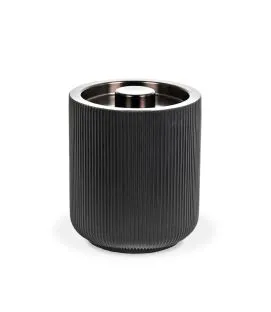 Seau à glace noir Ø 14,6 cm 17,9 cm Casablanca Foh