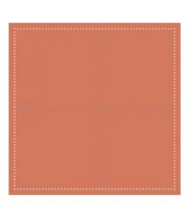 Serviette cocktail carré terracotta coton 20x20 cm Cosy Pro.mundi (1000 pièces)