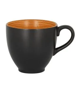 Tasse à déjeuner orange porcelaine vitrifiée 28 cl Ø 9 cm Trinidad Rak