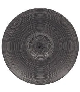 Sous tasse à déjeuner gris porcelaine vitrifiée Ø 17 cm Trinidad Rak
