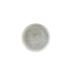 Assiette plate rond gris grès émaillé Ø 17 cm Tropic Accolade