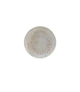 Assiette coupe rond gris grès émaillé Ø 17 cm Tropic Accolade