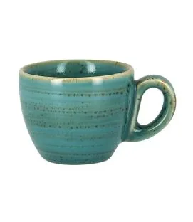 Tasse à expresso bleu porcelaine vitrifiée 8 cl Ø 6,5 cm Twirl Rak
