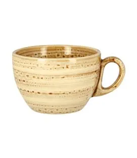 Tasse à café beige porcelaine vitrifiée 23 cl Ø 9 cm Twirl Rak
