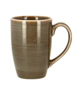 Mug brun porcelaine vitrifiée 30 cl Ø 7,5 cm Twirl Rak