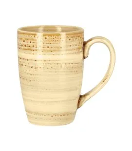 Mug beige porcelaine vitrifiée 30 cl Ø 7,5 cm Twirl Rak