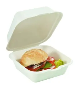Boîte à burger blanc 15x15x4,2 cm 450 ml Solia (25 pièces)
