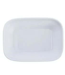 Ravier régithermie rectangulaire blanc porcelaine 12,8 cm Vitalia Essentials Collection