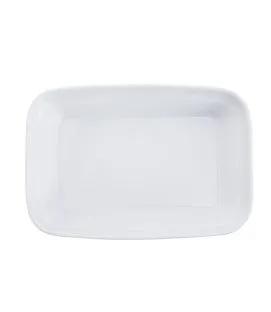 Plat régithermie rectangulaire blanc porcelaine 19,1 cm Vitalia Essentials Collection