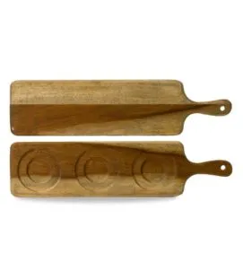 Planche rectangulaire marron acacia 46,9 cm Wood Dudson