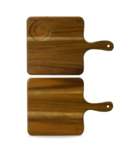 Planche rectangulaire marron acacia 38 cm Wood Dudson