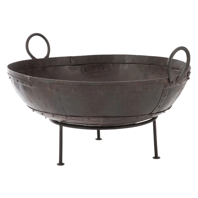 Brasero extérieur rond en fer