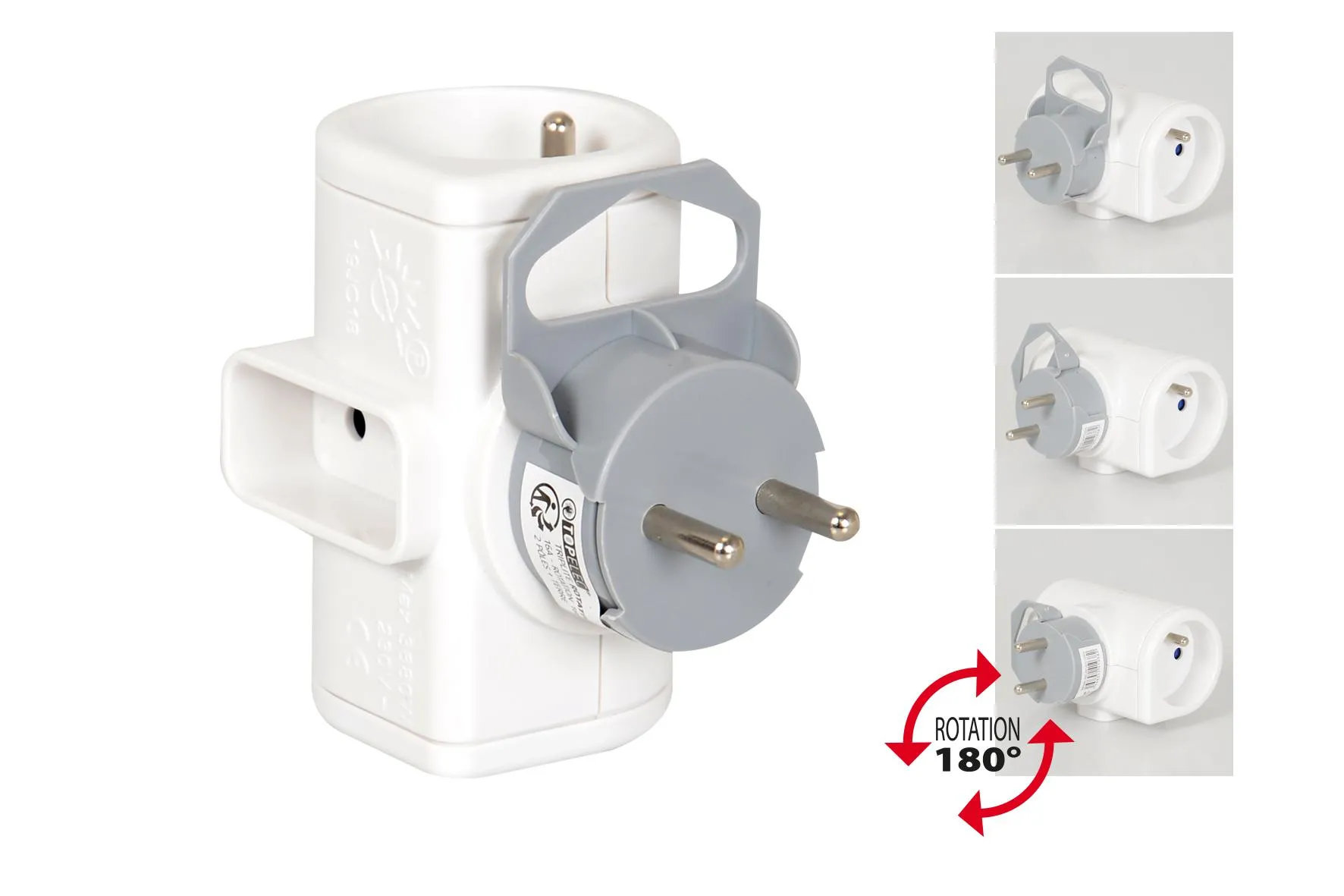 TRIPLITE ROTATIVE 2X16A ET 1X6A