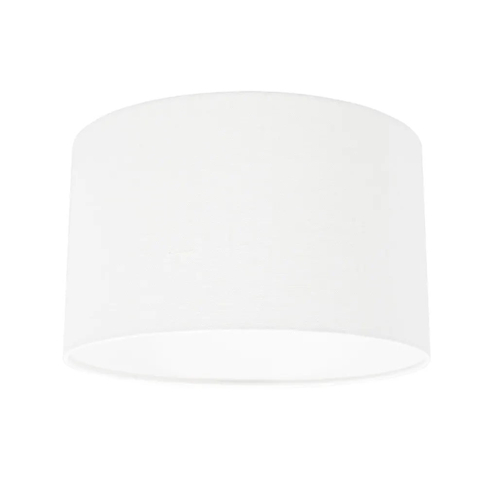 Abat-jour en velours blanc moderne Steinhauer