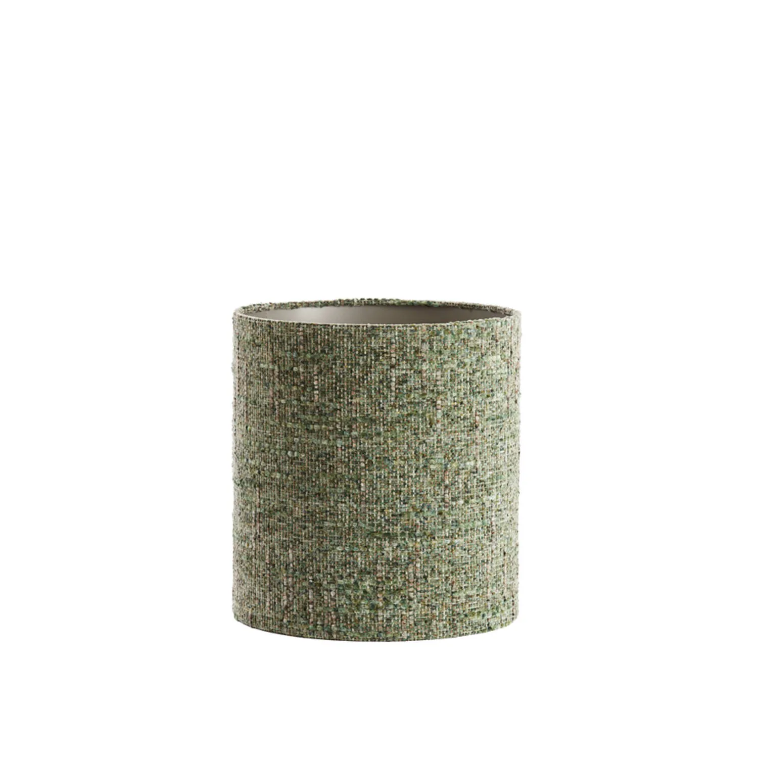 Abat-jour en tissu vert en forme cylindrique Light & Living Osire – Ø 30 cm