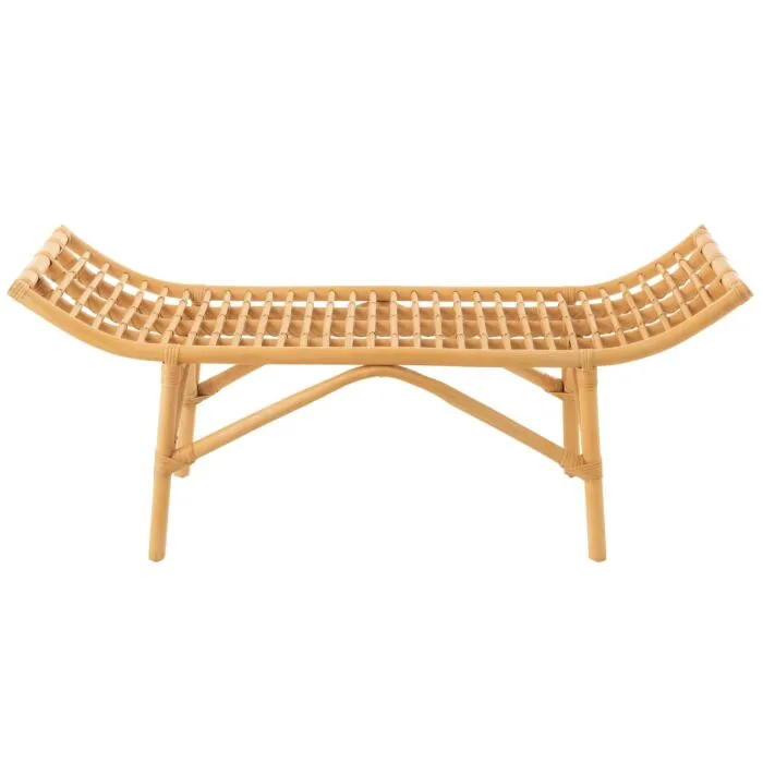 Ana, banc naturel, canne de rotin