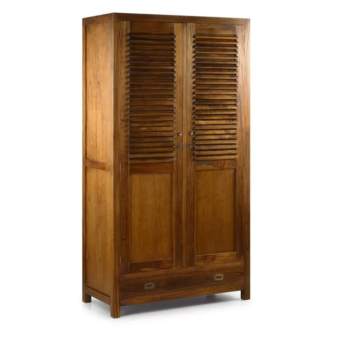 Star, armoire dressing, bois de mindi