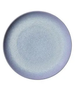 Assiette coupe plate rond bleu porcelaine Ø 27 cm Azure Accolade