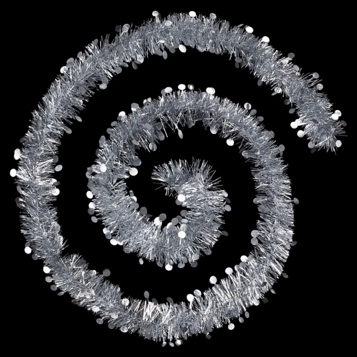 GUIRLANDE DE NOEL PASTILLE EMBOSSEE 100X4X2M ARGENT