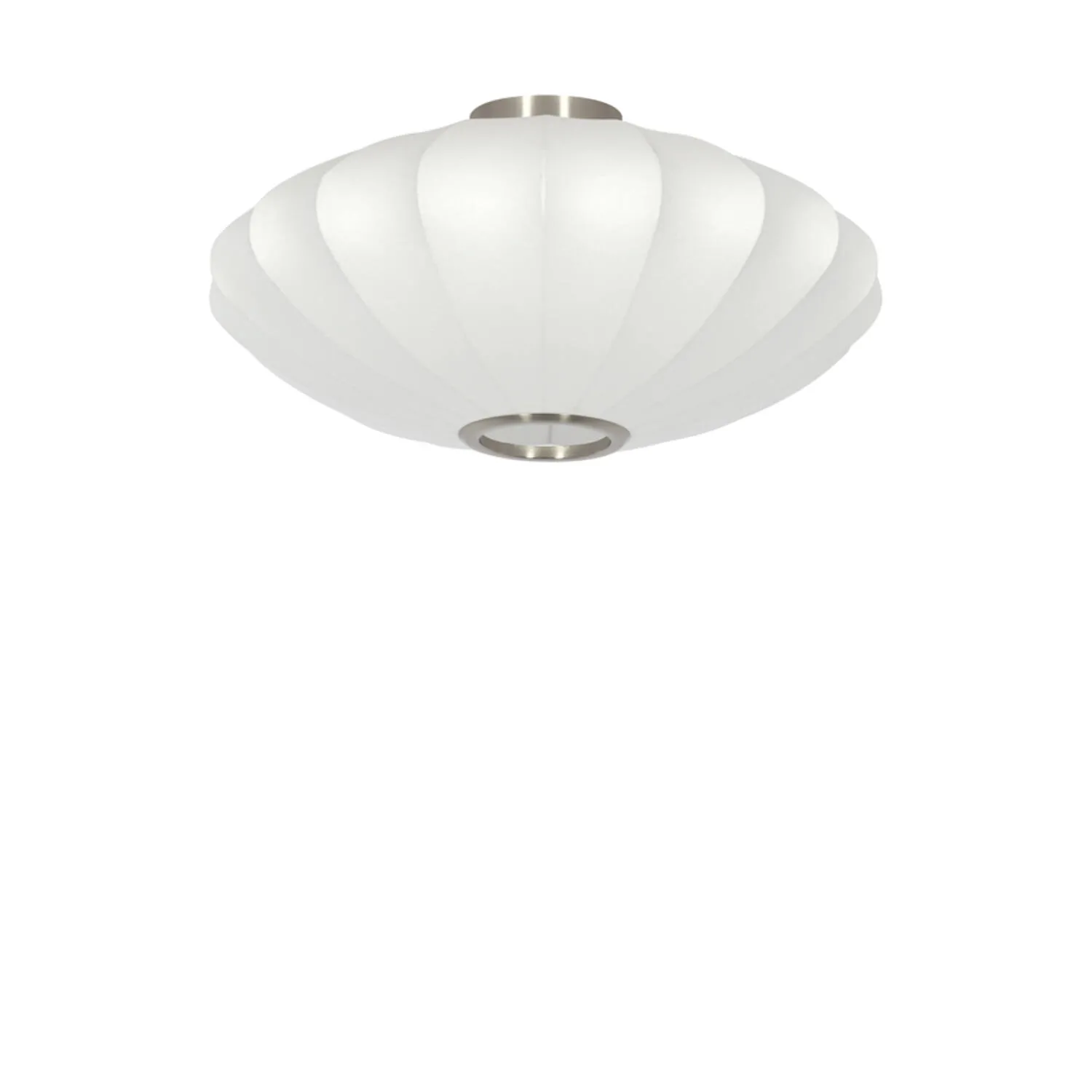 Plafonnier ovale en tissu blanc Light & Living Fay – l. 50 cm