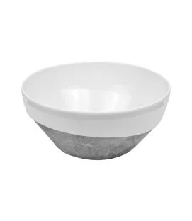 Saladier rond gris mélamine Ø 24,5 cm Urban Dalebrook